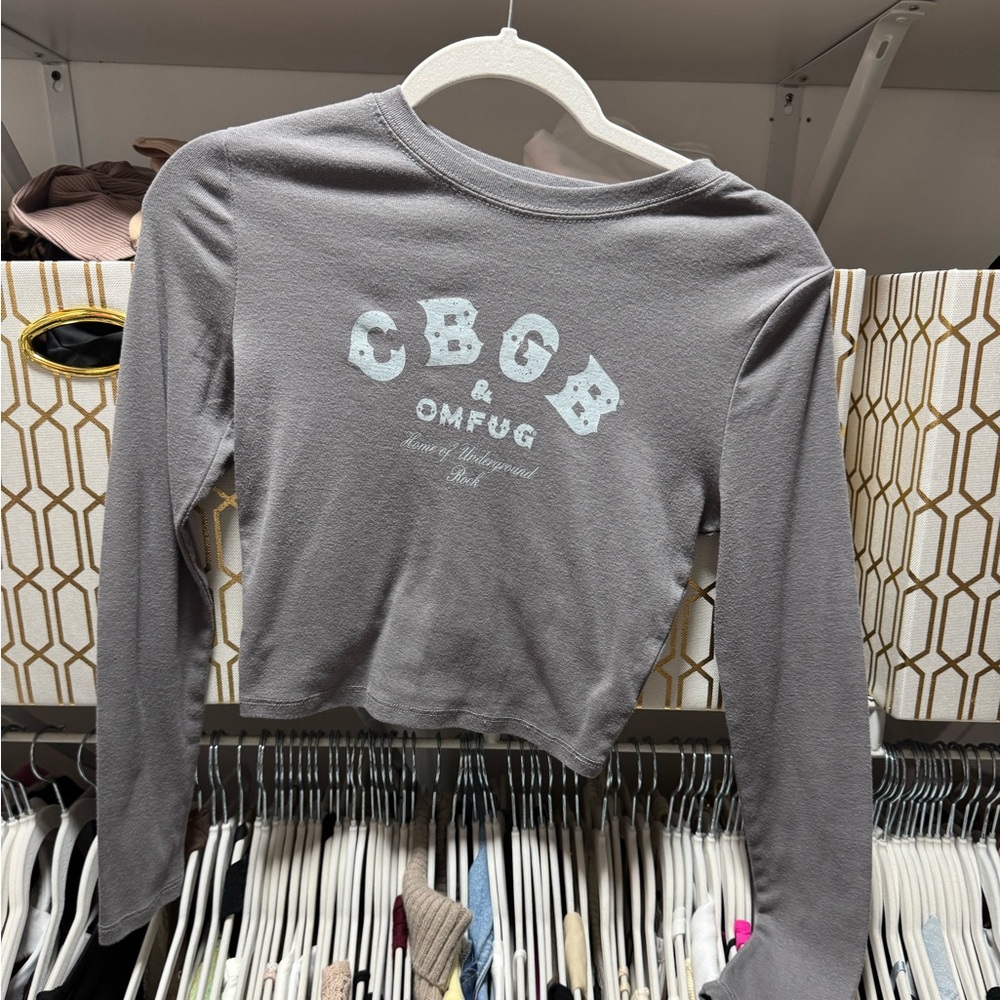 CBGB crop top